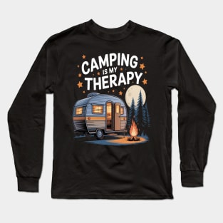 Camping Is My Therapy Long Sleeve T-Shirt